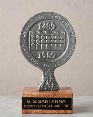 Trofeo Vintage Banca Monte Lucca 1989 Marmo