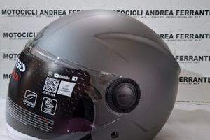 CASCO JET BREZZA METALLIC ACERBIS DARK GREY