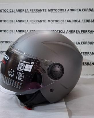 CASCO JET BREZZA METALLIC ACERBIS DARK GREY