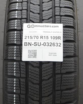 1 Pneumatico 215/70 R15 Kleber Transalp Winter 2+