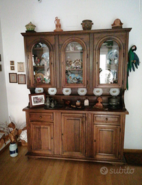 Credenza legno e vetro classica