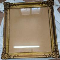 Grande Cornice Dorata Oro Antica Barocco Stucco