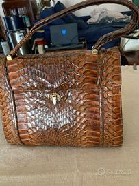 Borsetta pitone vintage anni '40/50