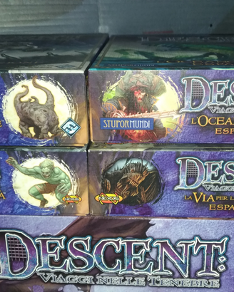 Gioco da tavolo con espansioni Descent prima ed