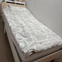 LETTO ALLUNGABILE CON SPONDA BIANCO 80X200