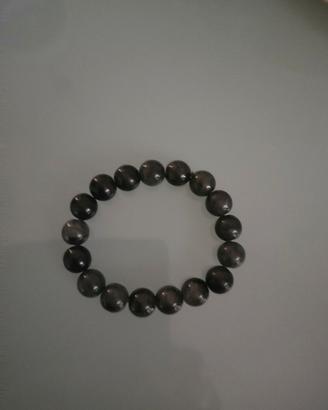 Bracciale con pietre grigio 