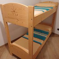 Letto a castello in legno