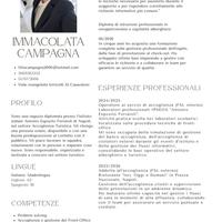 Diplomata, pronta a nuove esperienze.