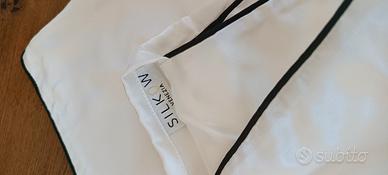 Federa cuscino 100%seta cordoncino