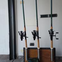 CANNE DA PESCA CON  MULINELLO SHIMANO BAITRUNNER