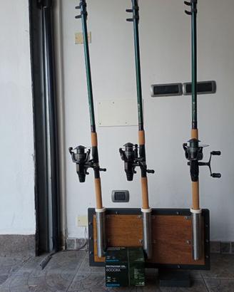 CANNE DA PESCA CON  MULINELLO SHIMANO BAITRUNNER