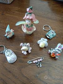 8 Piccoli oggetti per bomboniere 