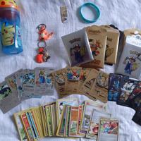 lotto pokemon carte portachiavi bicchiere 