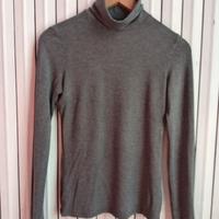 Maglia grigia a maniche lunghe, viscosa. T-M 