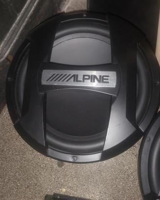 doppio subwoofer alpine 30cm