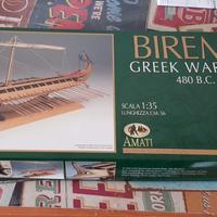 Bireme Greek warship