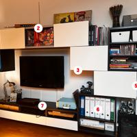 Mobili componibili sala Ikea Besta