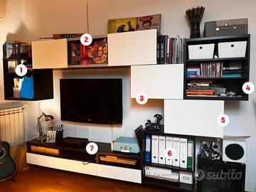 Mobili componibili sala Ikea Besta