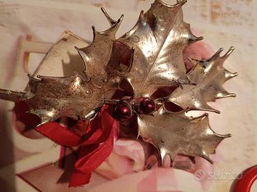 ramo naturale con bagno di argento e oro 