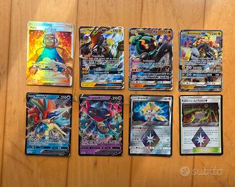 Lotto 8 Carte Pokémon Ultra Rare