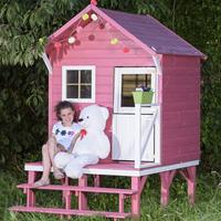 Casetta in legno per bambini con scalini - Nuova