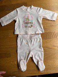 1 completo, 1 body, 2 magliette neonata 1-3 mesi