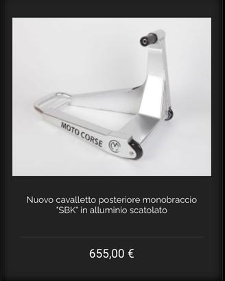 Cavalletto posteriore monobraccio