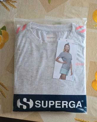 PIGIAMA DONNA SUPERGA T.XL GRIGIO E ROSA 