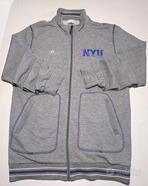 Felpa Adidas Grigia x NYU - Taglia M Unisex Ottime