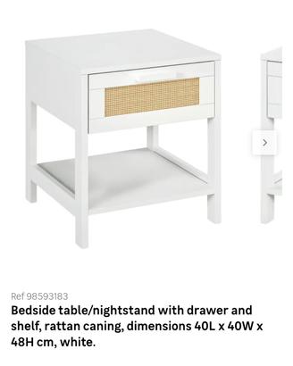 comodino bianco 