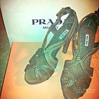 Sandali in pelle marrone Miu Miu originali