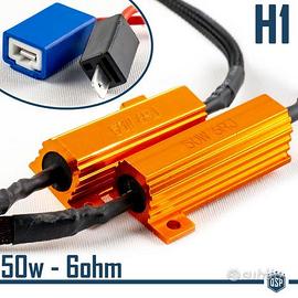 RESISTENZE 50W-6 OHM SPEGNI SPIA Errore Kit Led H1