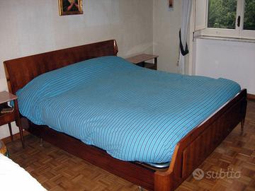 Letto matrimoniale modernariato in palissandro