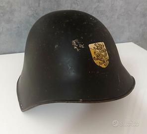 Antico Casco Elmo Elmetto Militare Esercito Svizze
