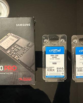 SSD NVMe Samsung 2TB + 32GB RAM DDR4 CRUCIAL