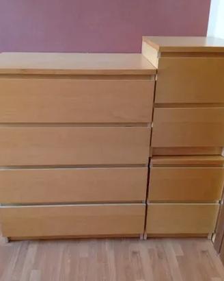Cassettiera in legno
