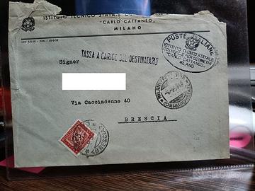 lotto 3 buste con segnatasse