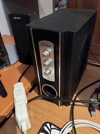 Sistema di Casse Autoparlanti con Subwoofer 80watt