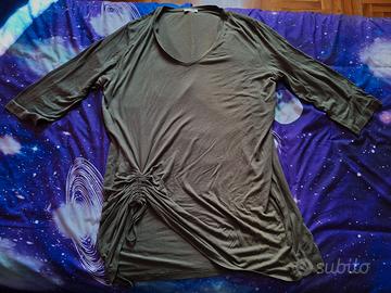 Maglia FIORELLA RUBINO verde oliva mis. XL Usata