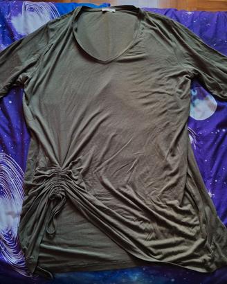 Maglia FIORELLA RUBINO verde oliva mis. XL Usata