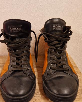scarpe hogan rebel in pelle