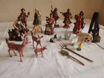 Statuette Fontanini, M. Landi ed altro, cm 12