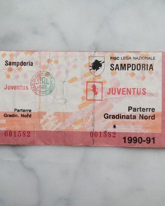 biglietto Juve vintage