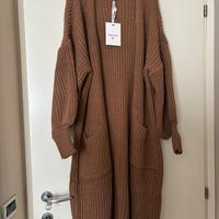 Cardigan Susymix color cammello taglia unica