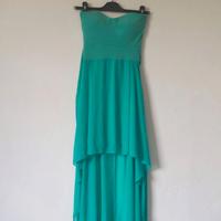 Vestito lungo verdeacqua