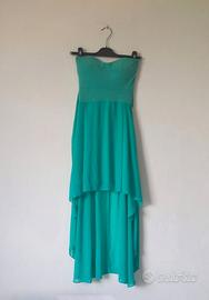 Vestito lungo verdeacqua