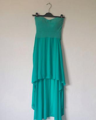 Vestito lungo verdeacqua