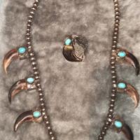 collana e anello nativi americani