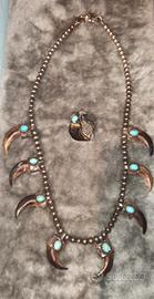 collana e anello nativi americani