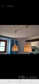 lampade in rattan